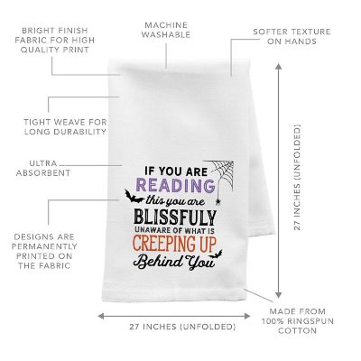 Spooky Kitchen Towel Blissfully Unaware Image 1