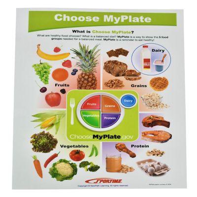 Sportime MyPlate Food & Nutrition Visual Learning Guides, Grade 1 to 4, Set of 10 Image 1