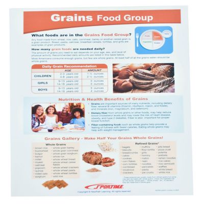 Sportime MyPlate Food & Nutrition Visual Learning Guides, Grade 5 to 9, Set of 10 Image 2