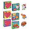 Sports Eraser Valentines: Set of 28 Mini Sports Valentines Boxes with Erasers Image 1
