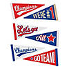 Sports Pennant Banner Cutouts - 6 Pc. Image 1