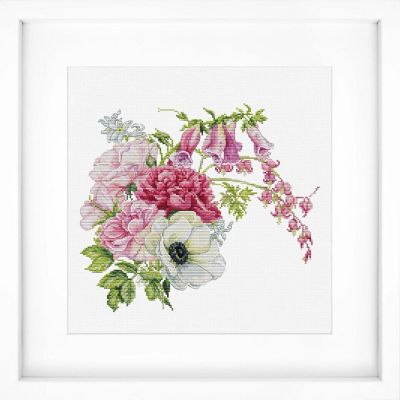 Spring Bouquet B7018L Counted Cross-Stitch Kit Image 1
