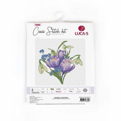 Spring Flowers B1404L Counted Cross-Stitch Kit Image 1