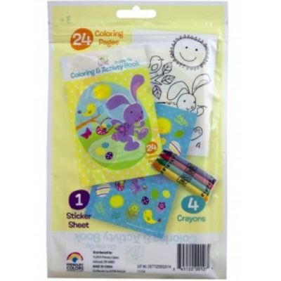 Spring Into Easter 24 Page Coloring Pouch with Crayons and Stickers Image 1