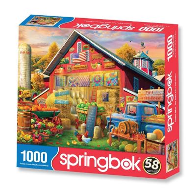 Springbok's 1000 Piece Jigsaw Puzzle Golden Days - Made in USA Image 1