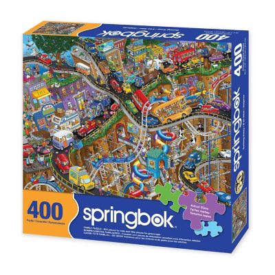 Springbok's 400 Piece Jigsaw Puzzle Getting Away - Made in USA Image 1