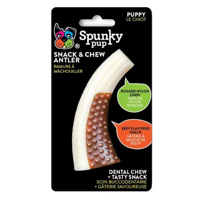Spunky Pup Snack & Chew Antler Image 1