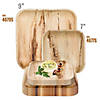 Square Palm Leaf Eco Friendly Disposable Dinnerware Value Set (100 Sets) Image 3