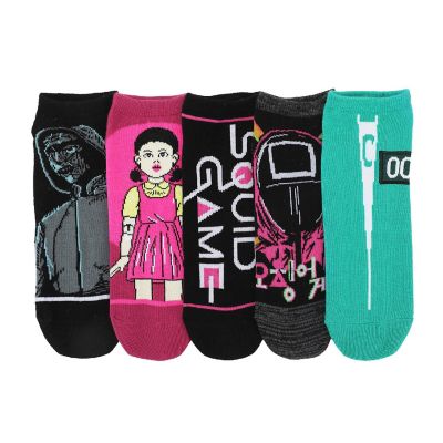 Squid Game Icons Women's 5-Pair Ankle Socks Image 1