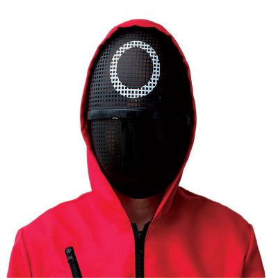 Squid Game Inspired Circle Plastic Costume Mask for Adults  Worker Image 3