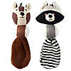 Squirrel & Raccoon Ball With Squeaker Pet Toy (Set Of 2) Image 1