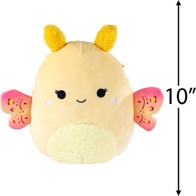 Squishmallow 10" Yellow Moth Plush - Cute and Soft Stuffed Animal Toy - Official Kellytoy - Great Gift for Kids Image 2