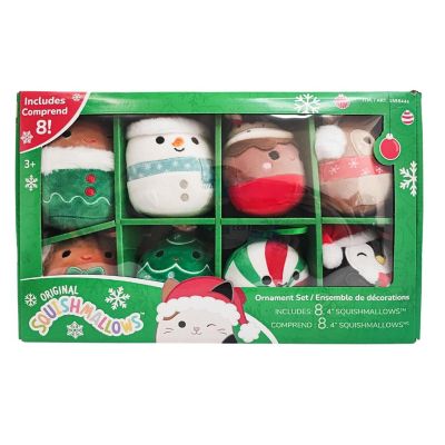 Squishmallow 4 Inch Plush Ornaments 8 Pack  Holiday Image 1