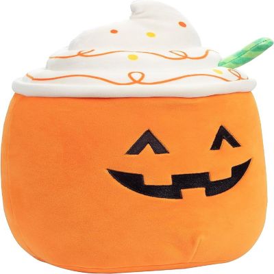 Squishmallows 10&quot; Jack O' Lantern Latte - Halloween Plush - Collectible Soft &amp; Squishy Stuffed Animal Toy - Add to Your Squad - Gift for Kids Image 1