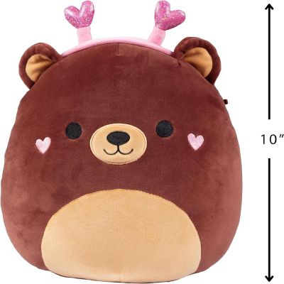 Squishmallows 10" Omar The Bear W Hearts - Officially Licensed 2024 Kellytoy - Collectible Soft & Squishy Bear Stuffed Animal Toy - Gift for Kids Image 1