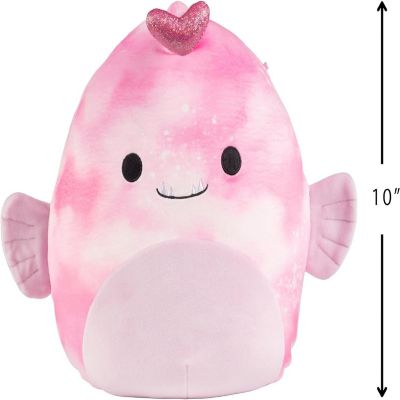 Squishmallows 10" Sy the Anglerfish Plush W Heart - Officially Licensed 2024 Kellytoy - Collectible Soft & Squishy Fish Stuffed Animal Toy Image 1