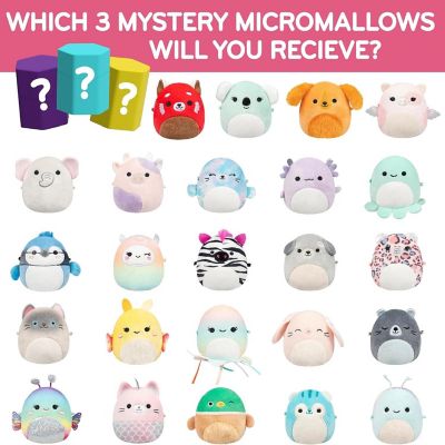 Squishmallows Micromallows Series 1 - 2&quot; Mini Mystery Plush - 3 Pack - Official Jazwares Plush - Collectible Soft &amp; Squishy Blind Capsules - Styles May Vary - G Image 1