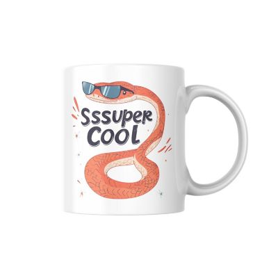 Sssuper Cool Mug by Dancing Littles Jungle Image 1