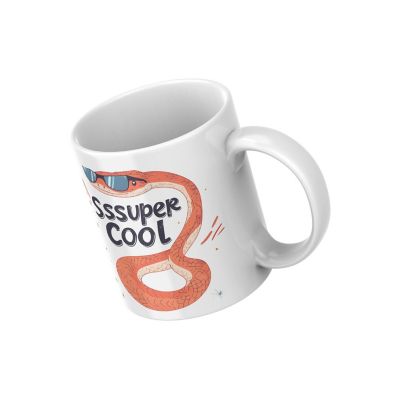 Sssuper Cool Mug by Dancing Littles Jungle Image 1
