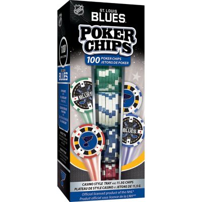 St. Louis Blues 100 Piece Poker Chips Image 1
