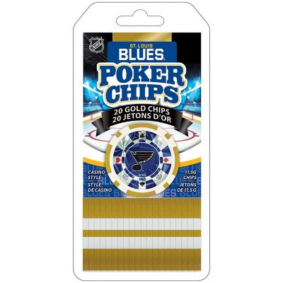 St. Louis Blues 20 Piece Poker Chips Image 1