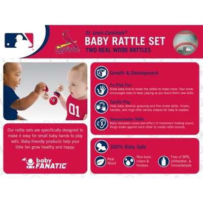 St. Louis Cardinals - Baby Rattles 2-Pack Image 3