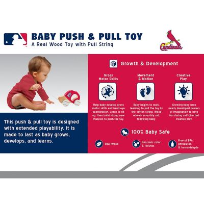 St. Louis Cardinals - Push & Pull Baby Toy Image 3