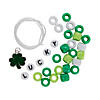 St. Patrick&#8217;s Day Beaded Bracelet Craft Kit - Makes 12 Image 1