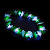 St. Patrick&#8217;s Day Light-Up Polyester Leis- 12 Pc. Image 1