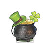 St. Patrick&#8217;s Day Pot of Gold Cardboard Cutout Stand-Up Image 1