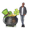 St. Patrick&#8217;s Day Pot of Gold Cardboard Cutout Stand-Up Image 1