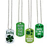 St. Patrick's Day Dog Tag Necklaces - 12 Pc. Image 1