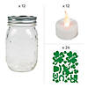 St. Patrick's Day Lucky Mason Jar Craft Kit - Makes 12 Image 1