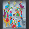 Stained Glass Nativity Window Clings Image 1