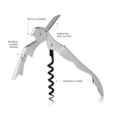 Stainless Steel Truetap&amp;#8482;: Double-Hinged Corkscrew Image 1