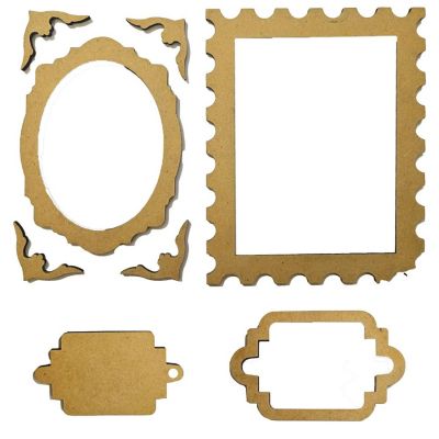 Stamperia Crafty Shapes-Quiet Days Frames and Plates Image 1