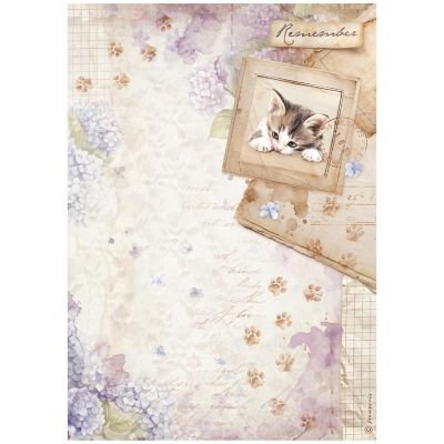 Stamperia Rice Paper A4 6/Pkg-Quiet Days Image 2