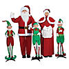 Standing Mr. & Mrs. Claus with Elves Decorating Kit Image 1