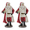 Standing Santa Statue With Books (Set Of 2) 12.75"H Resin Image 2