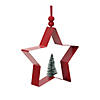 Star And Tree Cookie Cutter Ornament (Set Of 6) 4"H, 4.75"H Metal Image 2