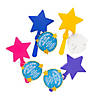 Star-Shaped Clappers with Religious Graduation Card for 12  Image 1