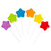 Star-Shaped Rainbow Lollipops - 12 Pc. Image 1