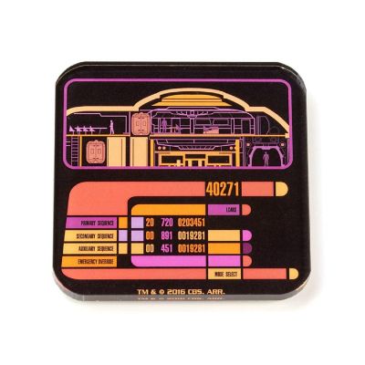 Star Trek LCARS Drink Coasters, Set of 2 Image 1