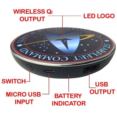 Star Trek Starfleet Command Qi Wireless Charger Image 2