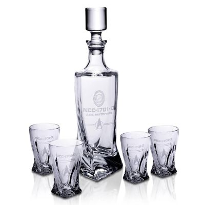 Star Trek: The Next Generation 5-Piece Whiskey Decanter Set Image 1
