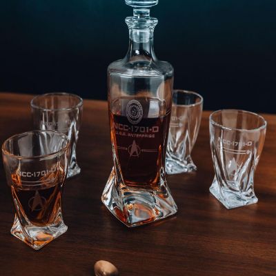 Star Trek: The Next Generation 5-Piece Whiskey Decanter Set Image 1