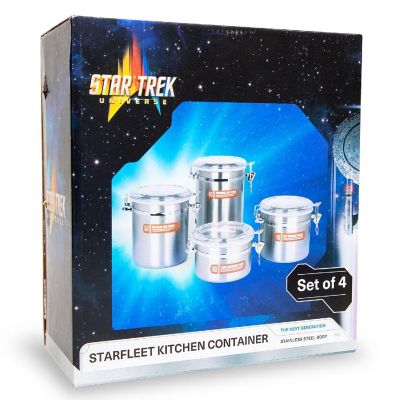 Star Trek: The Next Generation Stainless Steel Storage Jar Containers  Set of 4 Image 3