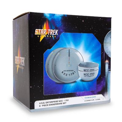 Star Trek: The Original Series NCC-1701 Series 8-Piece Ceramic Dinnerware Set Image 1