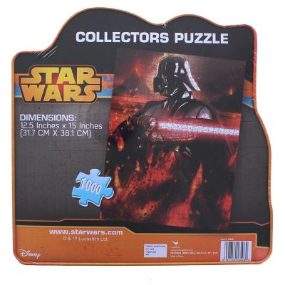 Star Wars 1000 Piece Collectors Tin Jigsaw Puzzle  Darth Vader Image 1