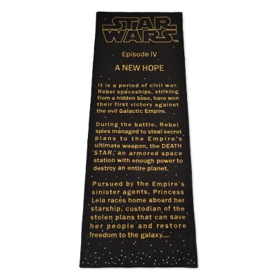 Star Wars: A New Hope Title Crawl Printed Area Rug  26 x 77 Inches Image 1